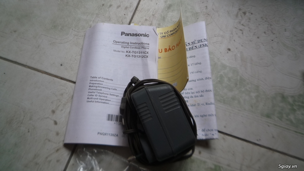 Điện thoại bàn KO DÂY PANASONIC KX- TG 1311 End: 23H NGÀY 31/01/ 2020 - 6