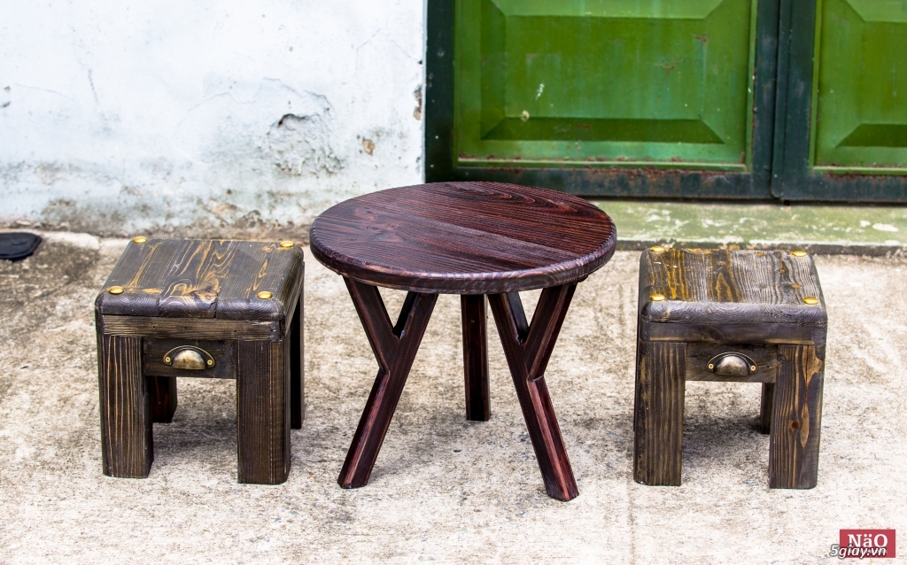 Bàn ghế đẩu Nao Vintage - 9