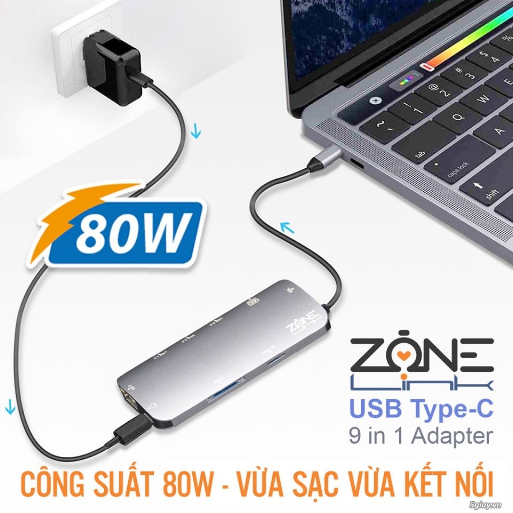 Cổng chuyển đổi USB-C HUB Z 9IN1