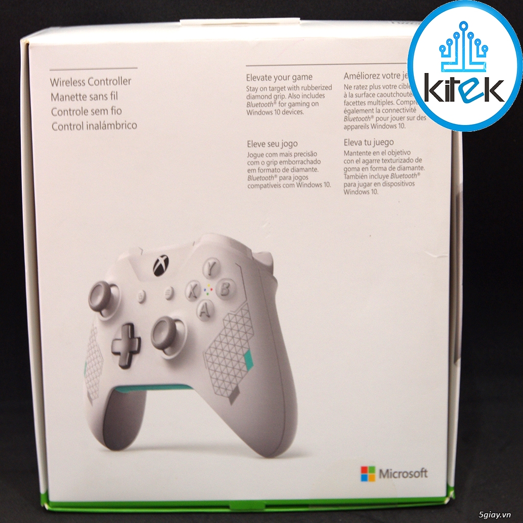 Tay cầm Xbox One S Wireless Controller - White Sport (SEALED) NEW 100% - 5