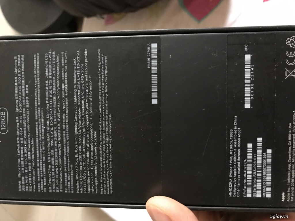 Iphone 7Plus 128gb Jet Black quốc tế....6triệu - 5