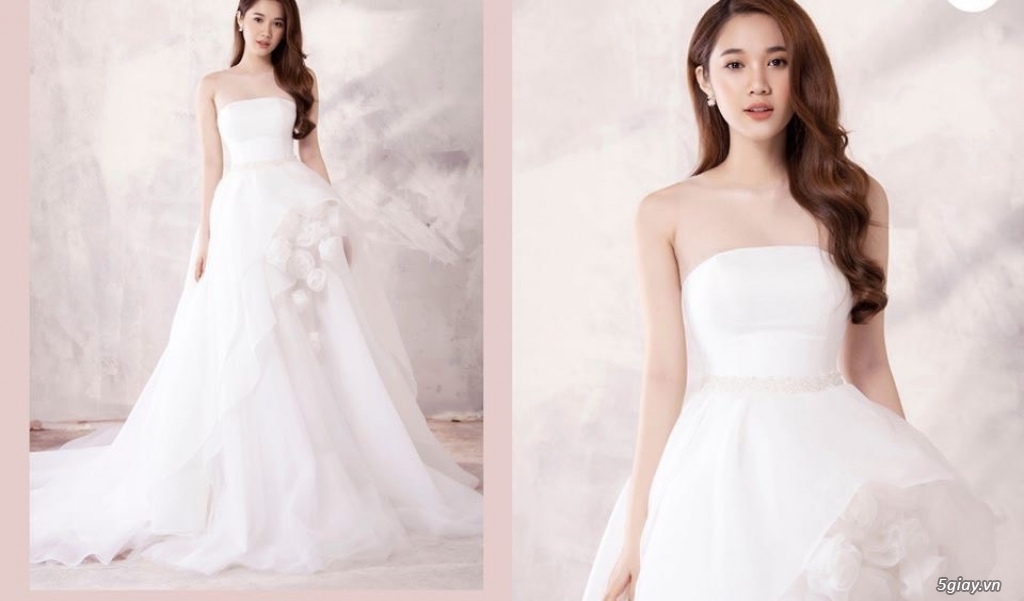 váy cưới Authentic hoa hồng - 2