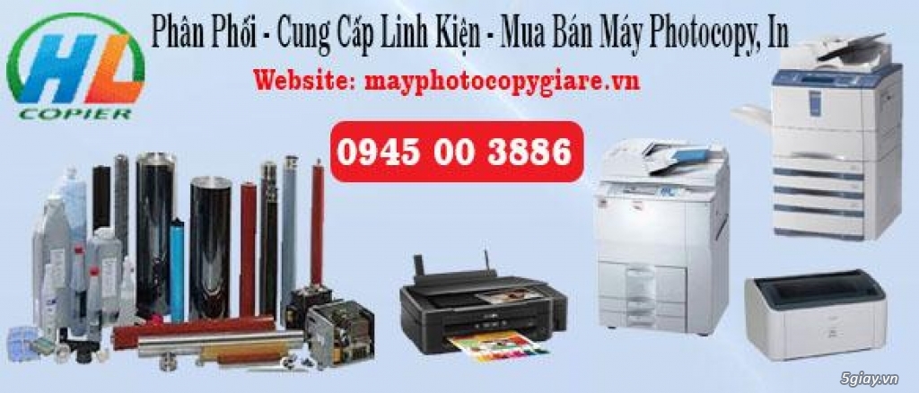Linh kiện trống gạt máy in, photo chính hãng giá rẻ tại Hà Nội - 1
