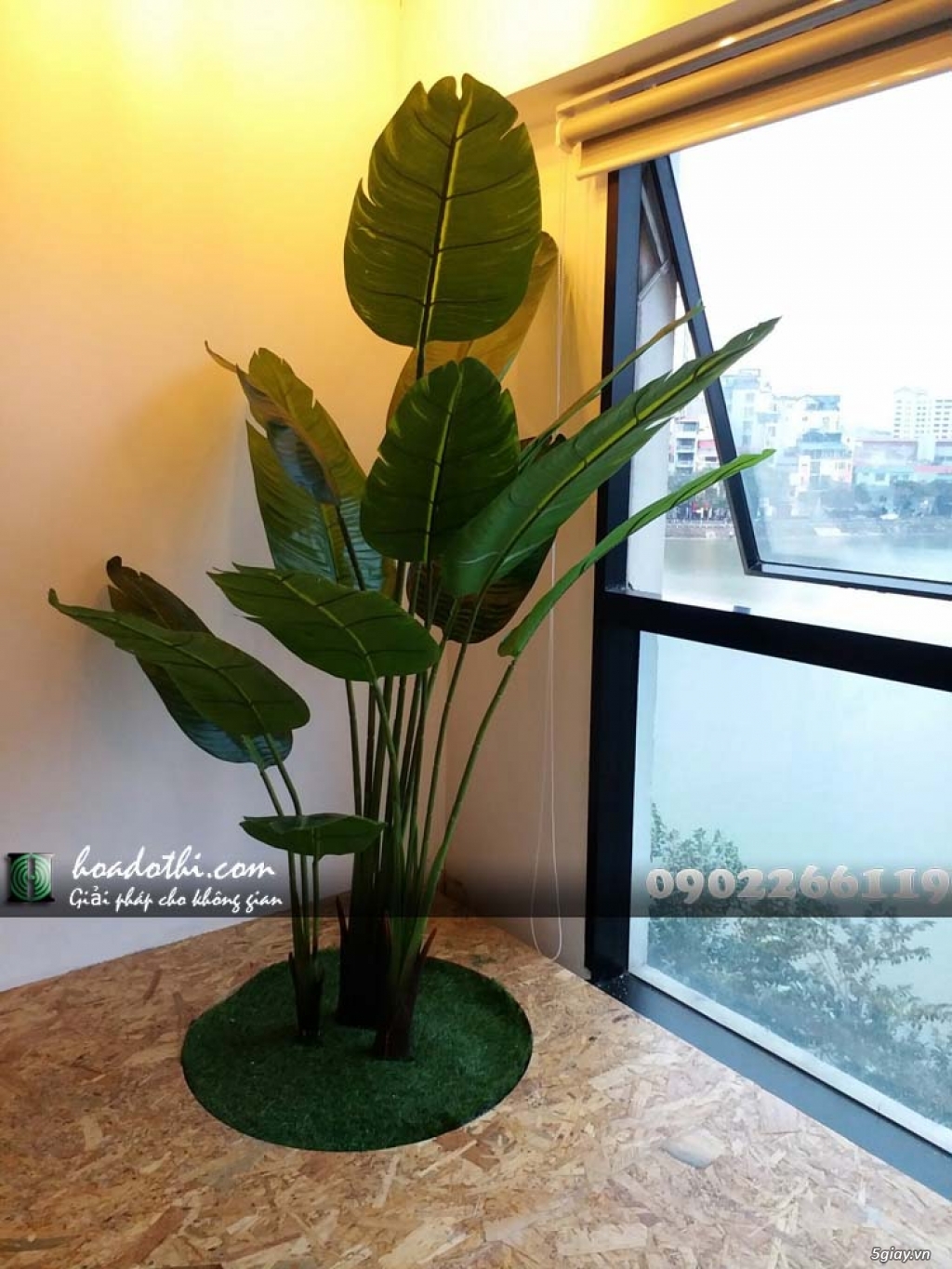 Chậu cây chuối giả trang trí - 4