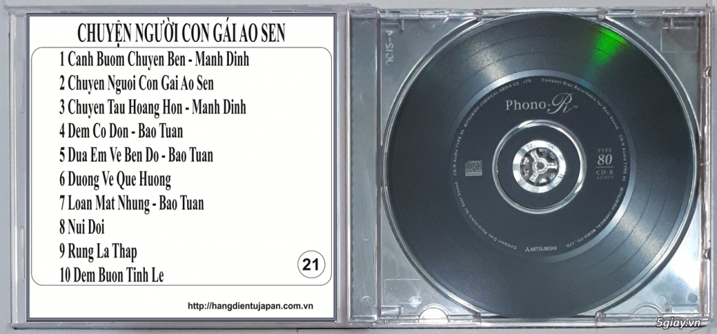 Đĩa Nhạc CD Phono Mitsubishi Chất Lượng Cao - 24