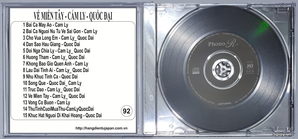 Đĩa Nhạc CD Phono Mitsubishi Chất Lượng Cao - 40