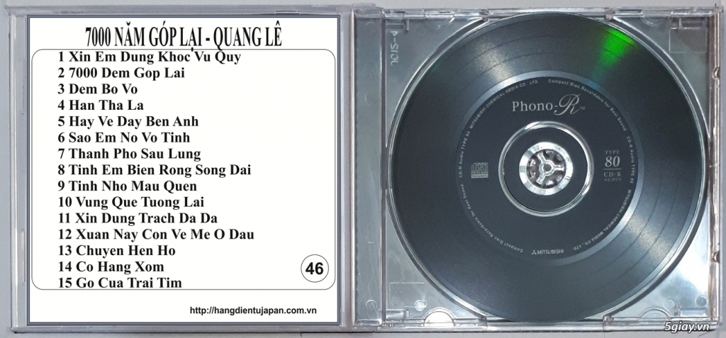 Đĩa Nhạc CD Phono Mitsubishi Chất Lượng Cao - 47