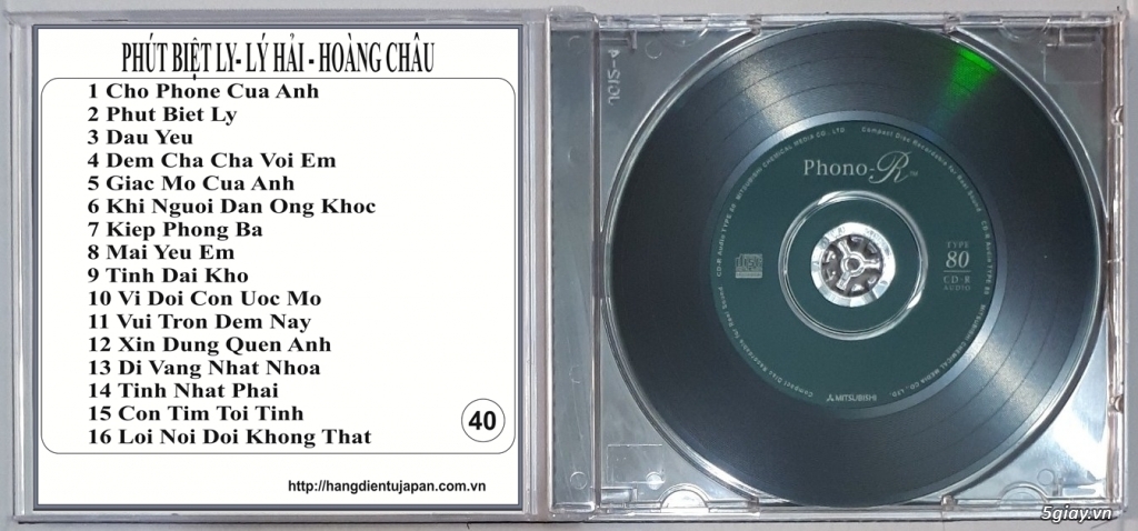 Đĩa Nhạc CD Phono Mitsubishi Chất Lượng Cao - 40