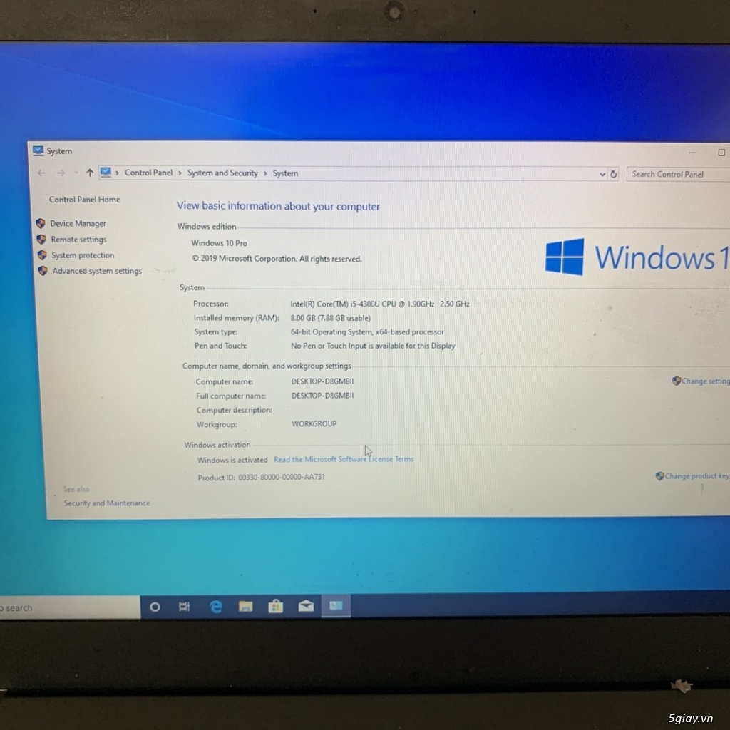 Laptop ThinkPad T440 nguyên zin. End 22h59’ Ngày 15/2/20