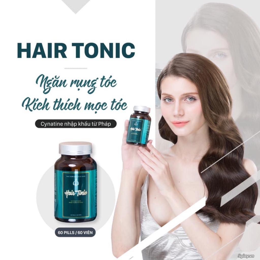 VIÊN UỐNG MỌC TÓC HAIR TONIC VỚI CYNATINE NHẬP KHẨU TỪ PHÁP - 7