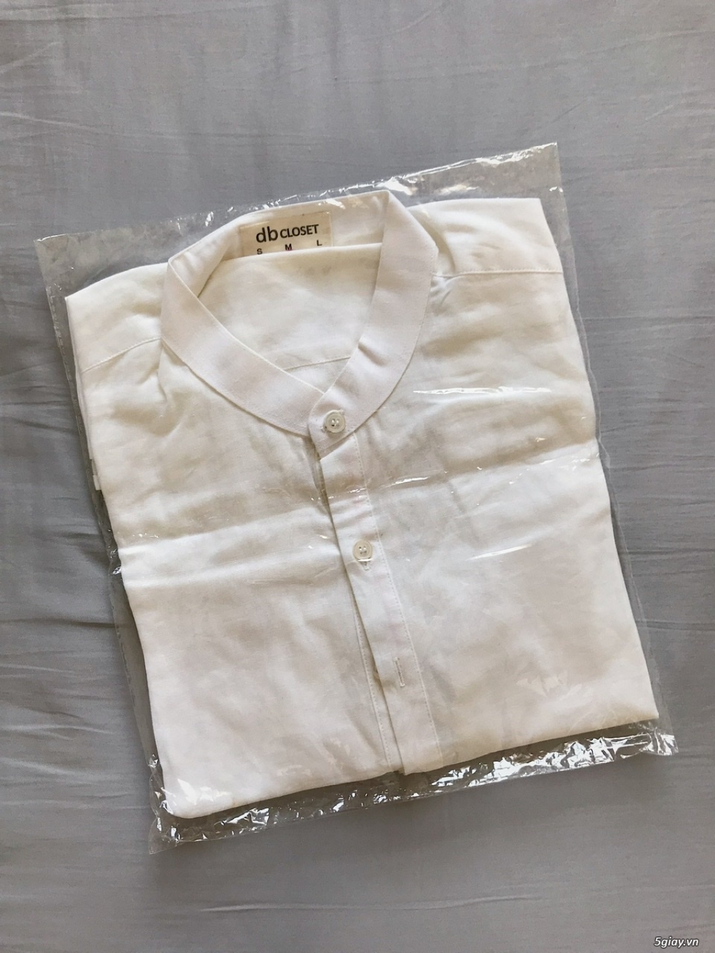 Sơmi Linen Trắng New 100% - End 22h00 20/02 - 1