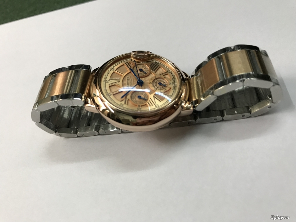 Đồng hồ nữ CARTIER rose gold 6 kim chạy full End: 23h00 ngày 21-02-2020 - 2