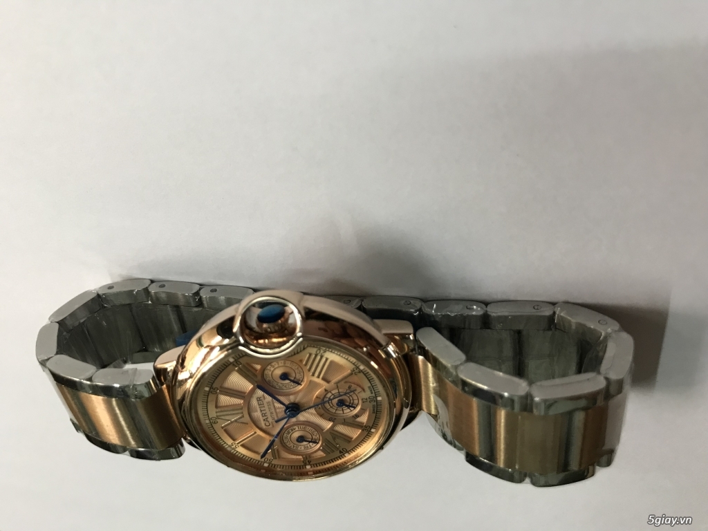Đồng hồ nữ CARTIER rose gold 6 kim chạy full End: 23h00 ngày 21-02-2020