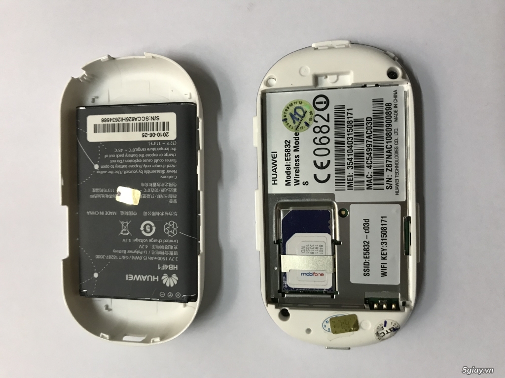 Wifi di động HUAWEI E5832 trắng zin End: 23h00 ngày 22-02-2020 - 5