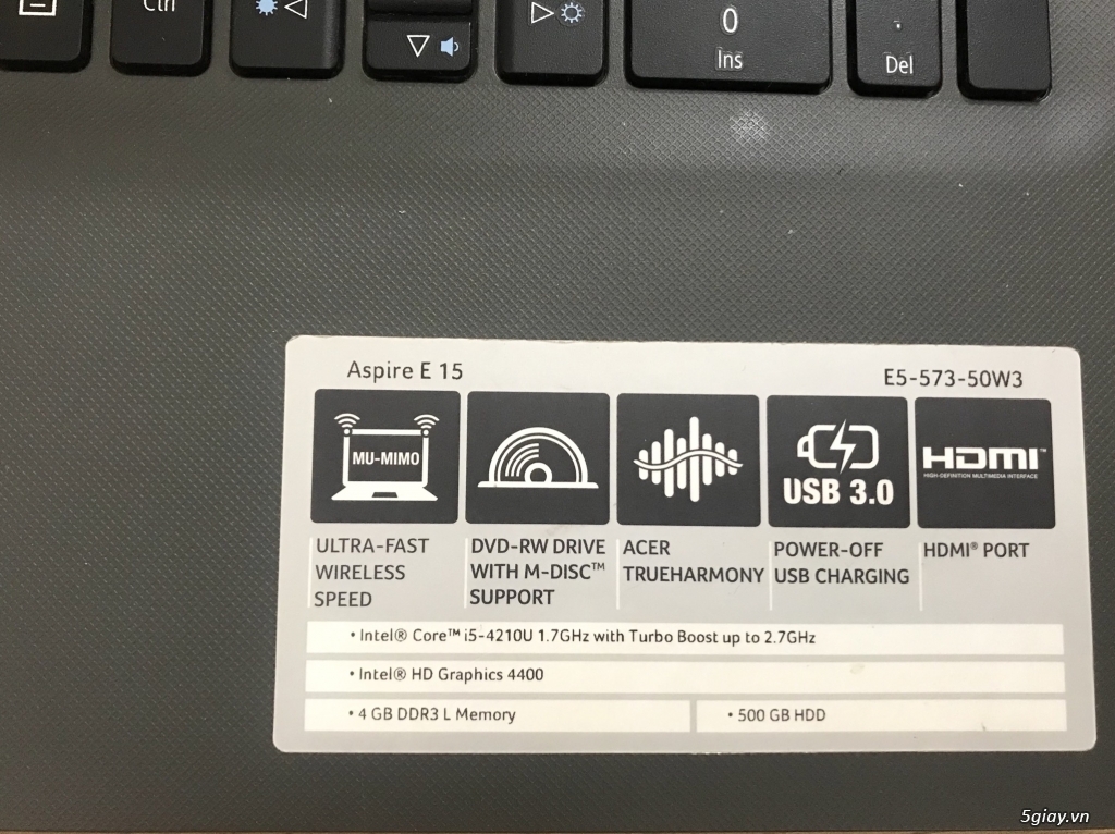 Laptop Acer core i5, ram 4GB - 1