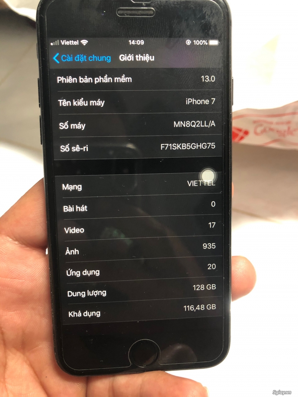 Iphone 7 jetblack 128gb qt - 1