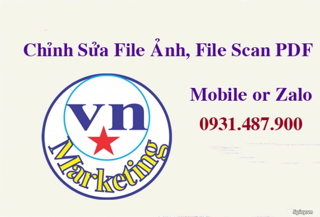 Nhận Chỉnh Sửa File Ảnh, File Scan PDF