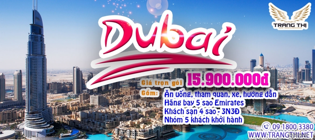 Tour Dubai giá cực bất ổn trong tháng 2 chỉ 15tr9