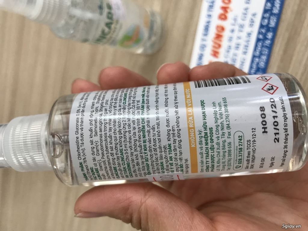 Nước rửa tay nhanh Clincare- chuẩn bệnh viện - 1