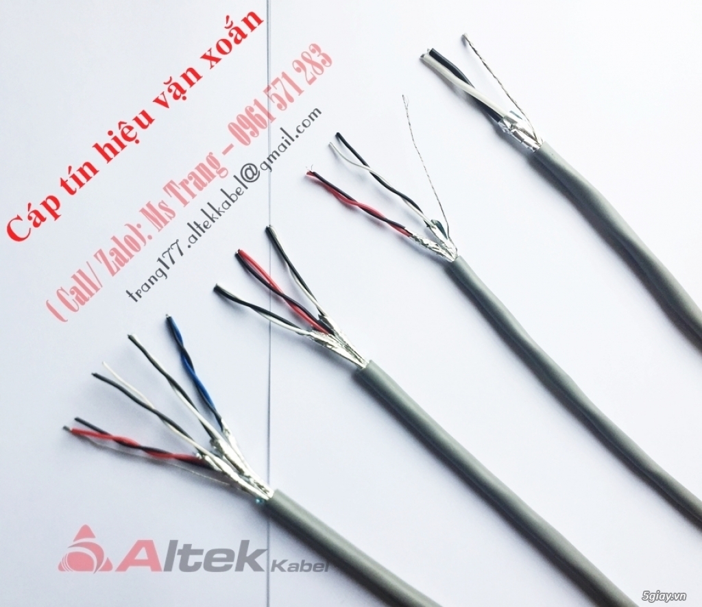 Dây cáp tín hiệu vặn xoắn tự khử nhiễu Altek Kabel chính hãng - 1