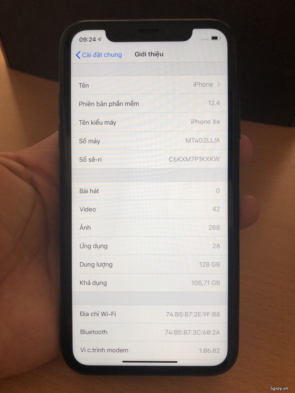 Bán iphone XR 128gb lock hàng Mỹ xách tay về zin 100%.