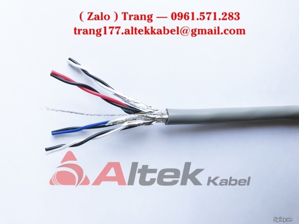 Dây cáp tín hiệu vặn xoắn tự khử nhiễu Altek Kabel chính hãng - 5