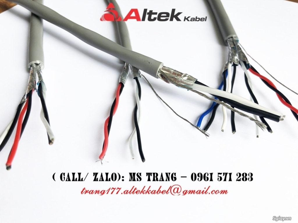 Dây cáp tín hiệu vặn xoắn tự khử nhiễu Altek Kabel chính hãng
