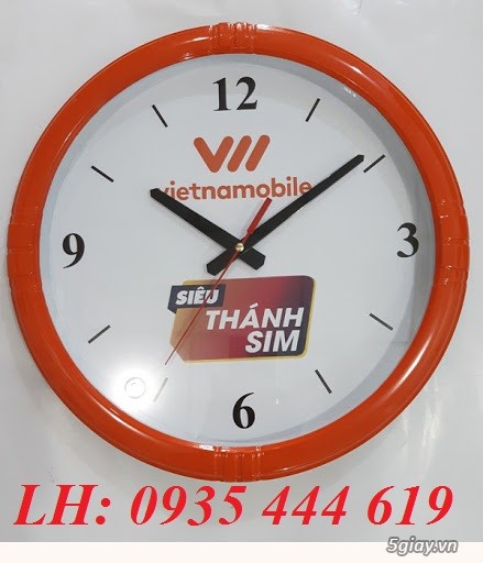 Đồng hồ treo tường in logo doanh nghiệp tại Huế
