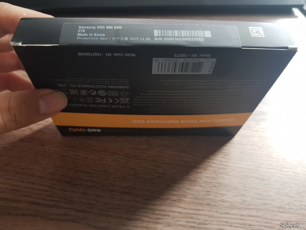 SSD Samsung 860 Qvo 2TB 2.5-Inch SATA III (mã MZ-76Q2T0B) - 2