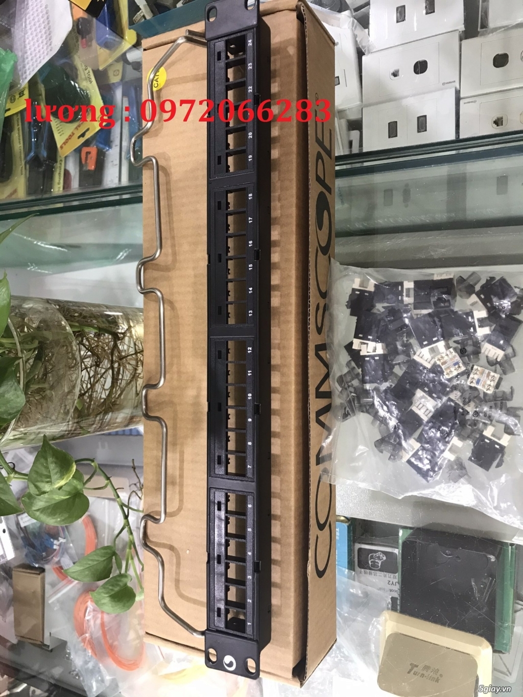 Thanh đấu nối patch panel 24 cổng cat6 UTP,1U mã 760237040 | 9-1375055