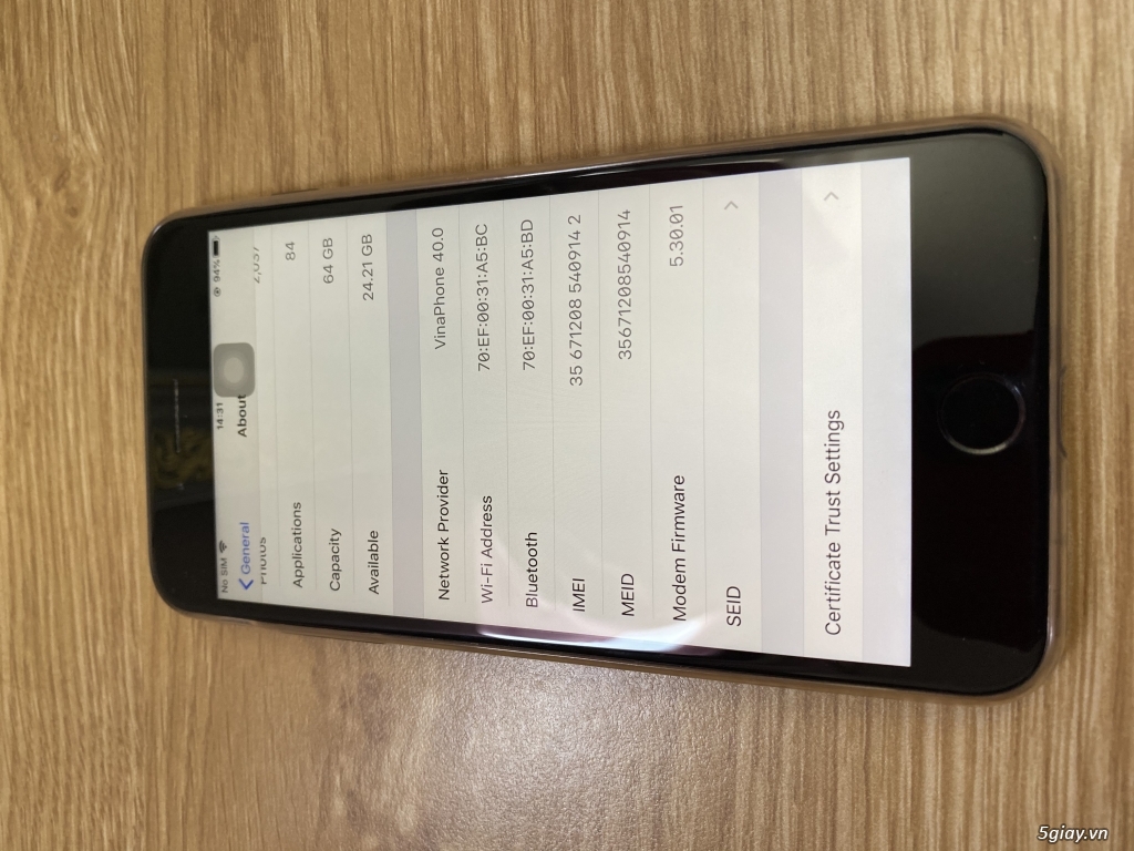 Iphone 8Plus Đen 64GB nữ dùng 99% mới - 3