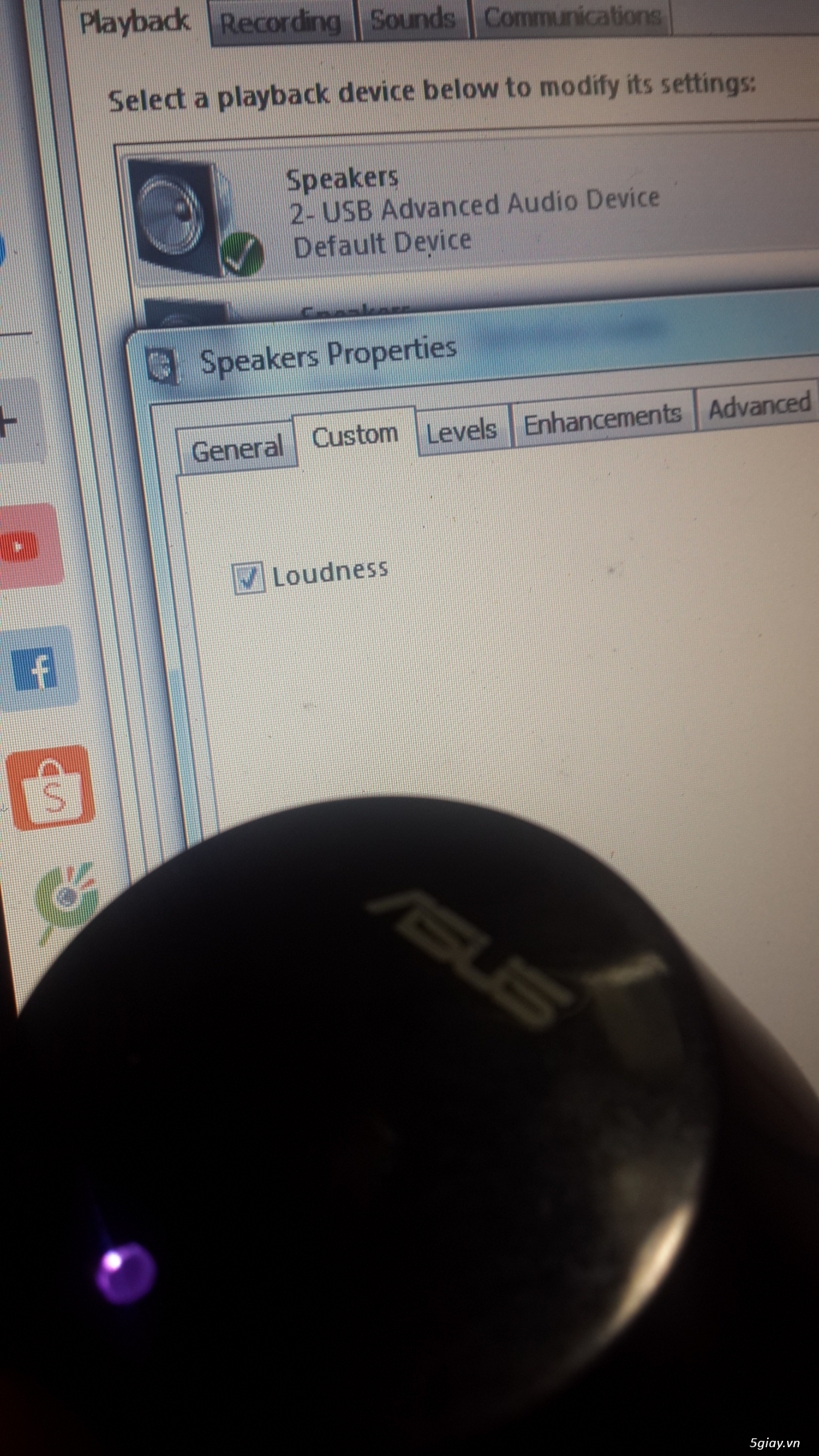 USB audio loudness ASUS.E 23h00 14.03.2020 - 2