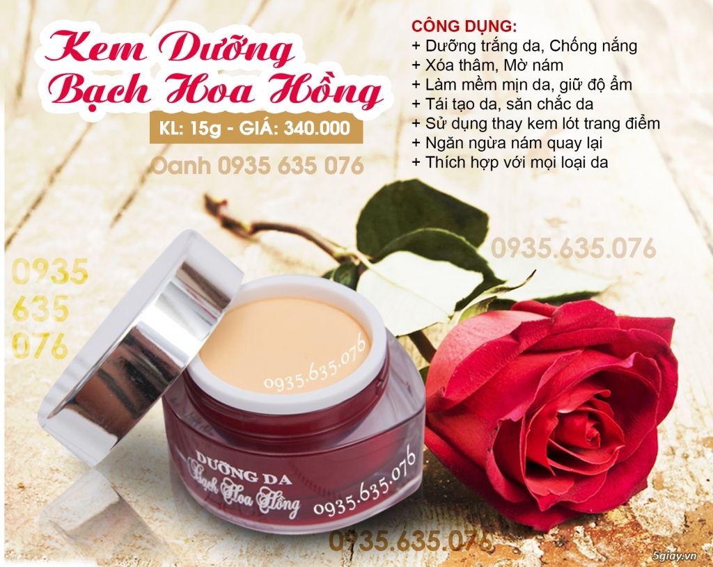 kem bạch hoa hồng