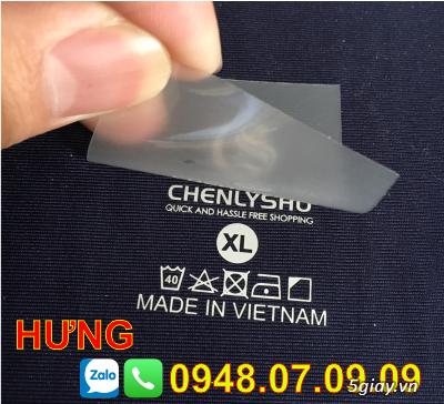 Công nghệ in nhãn ép nhiệt trên quần áo, ba lô, túi xách là gì?