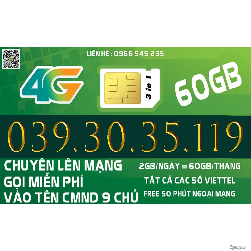 Sim 039 30 35 119 VIETTEL