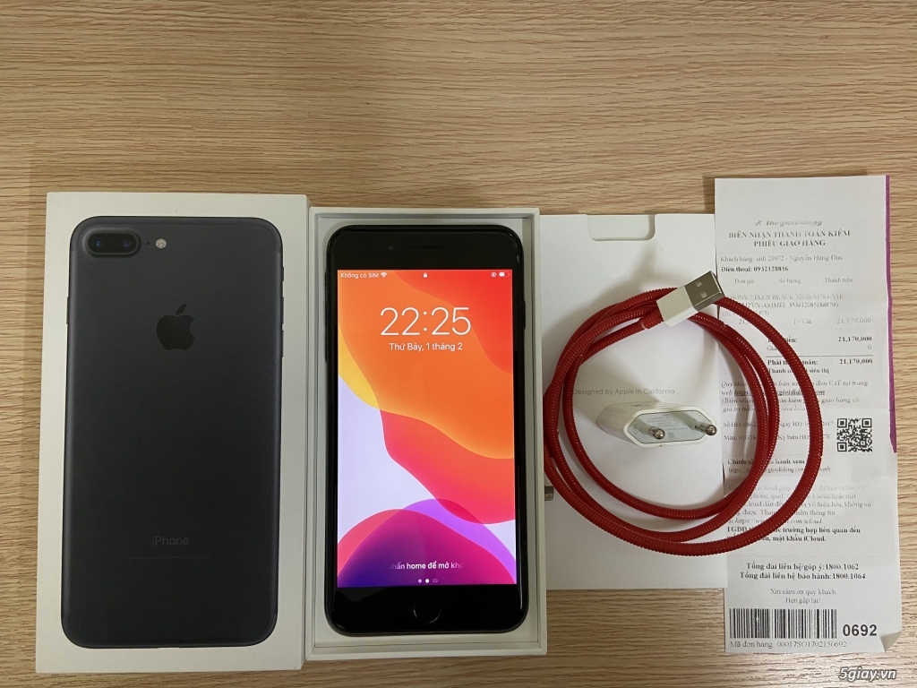 Iphone 7 Plus 32g hàng chuẩn VN/A từ Thế Giới Di Động FULLBOX - 10