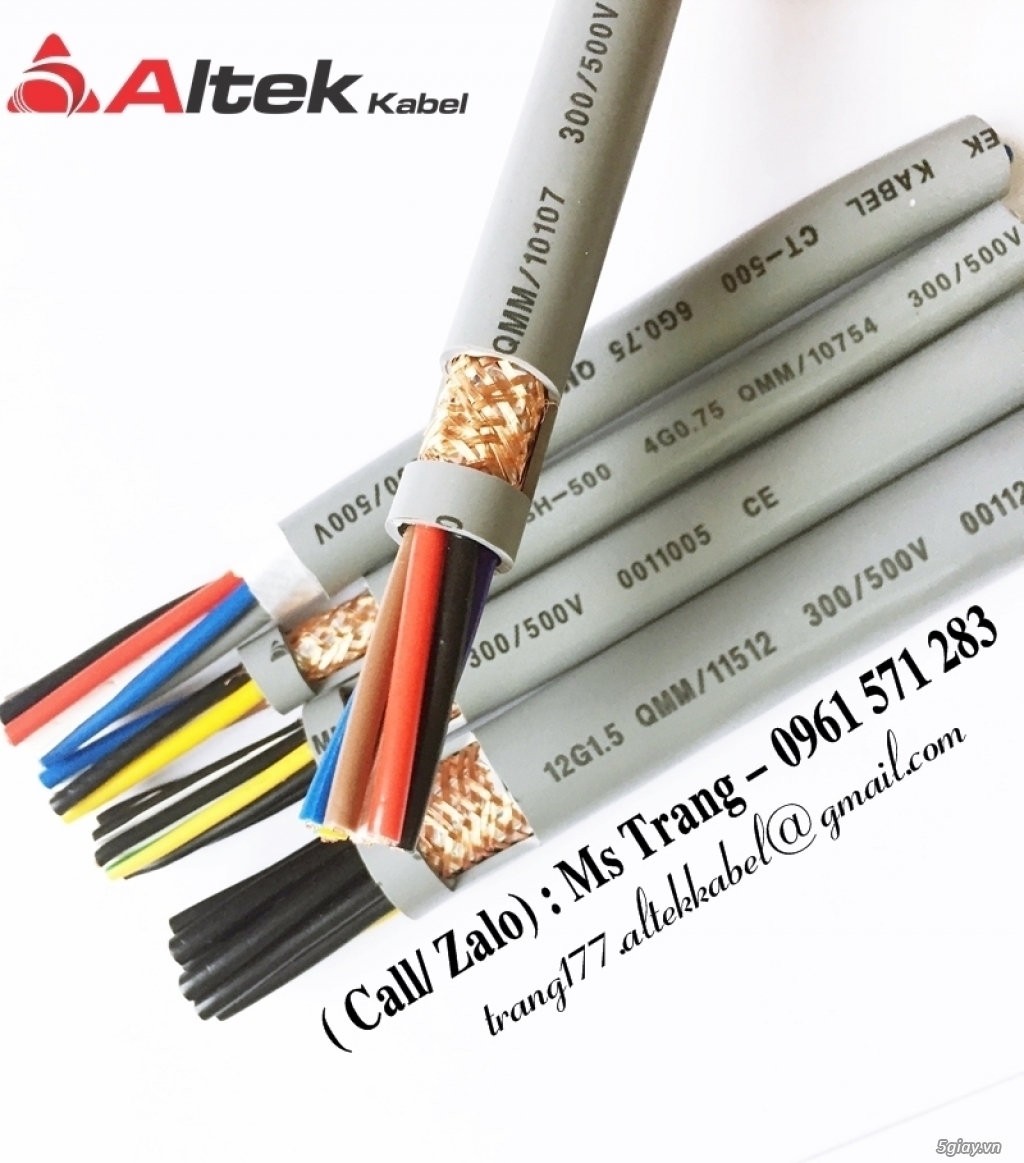 Cáp điều khiển chống nhiễu RVVP - Cáp chống nhiễu 4x1.5QMM - 2