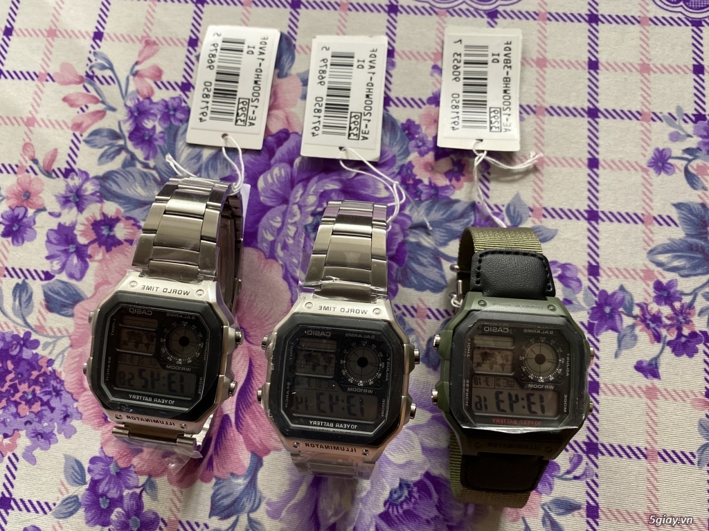 Casio AE-1200WH quân đội new fullbox - 1