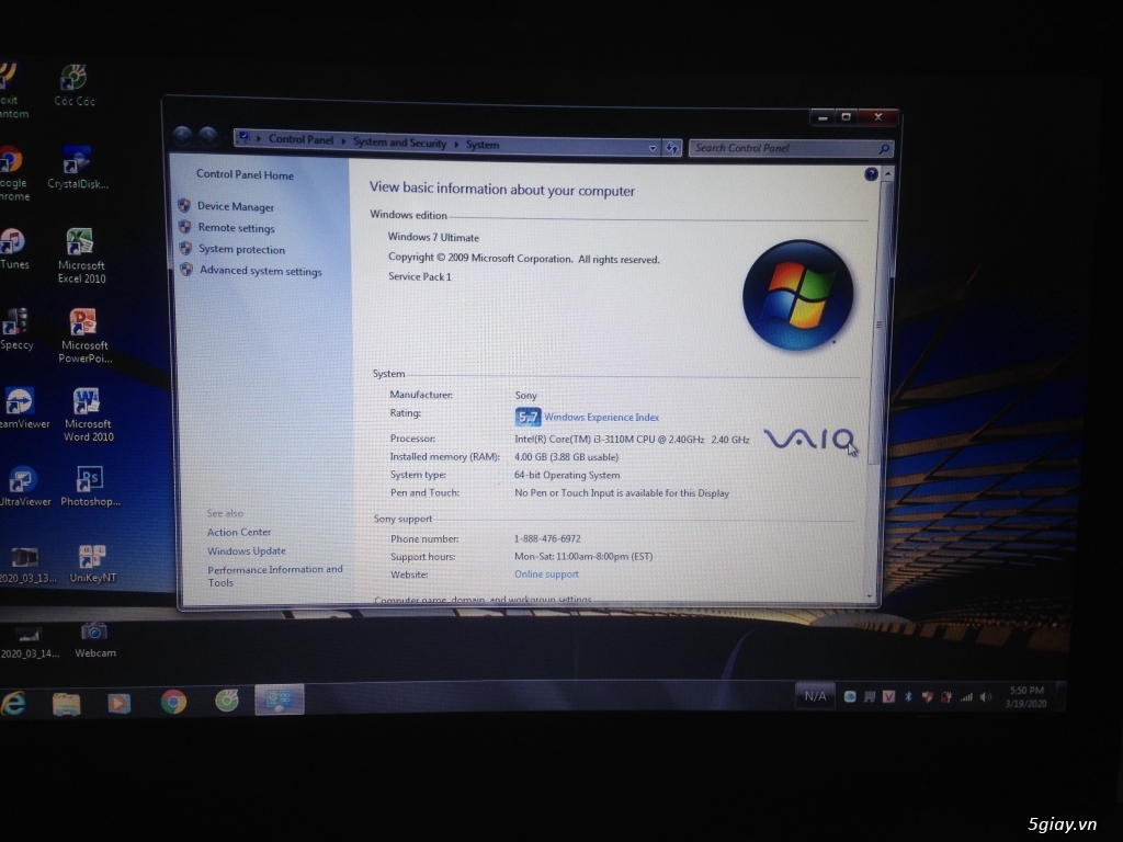 Sony VAIO core i3 - 2