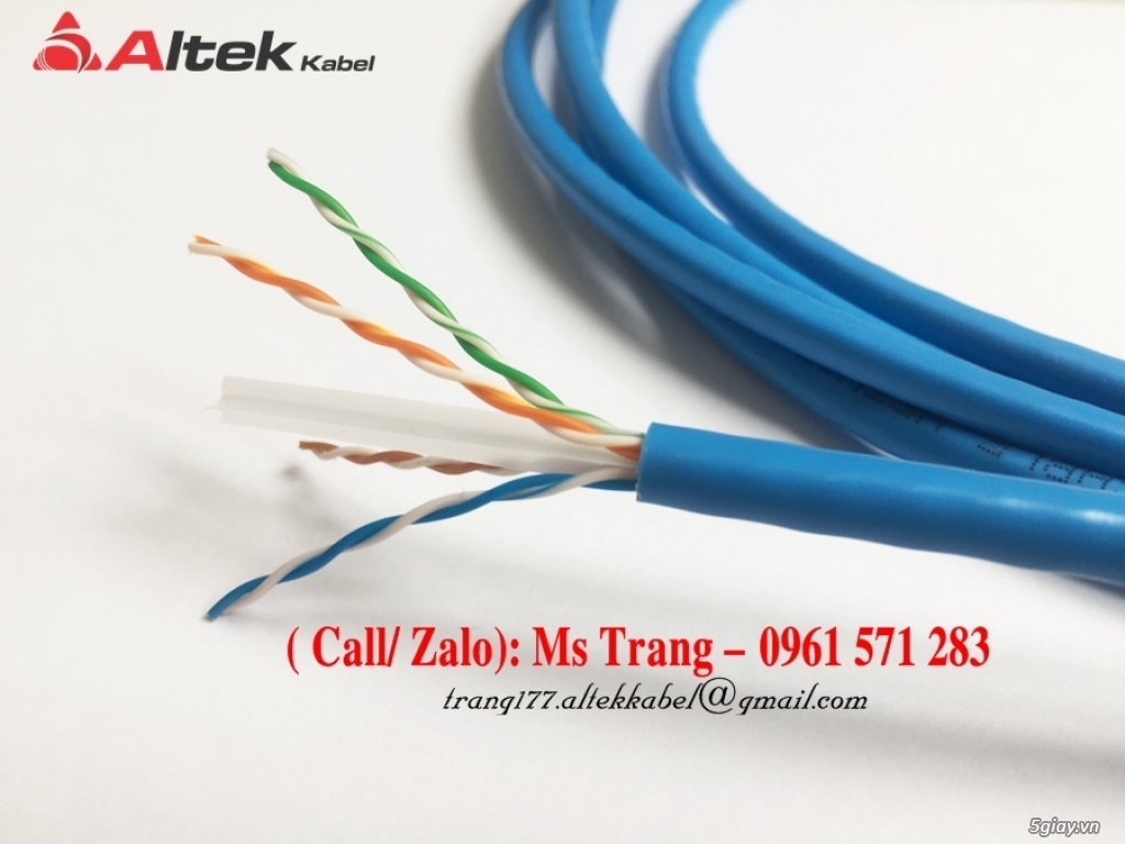Cáp mạng Cat 5E UTP 24 AWG & Cat 6 UTP 23AWG - 5
