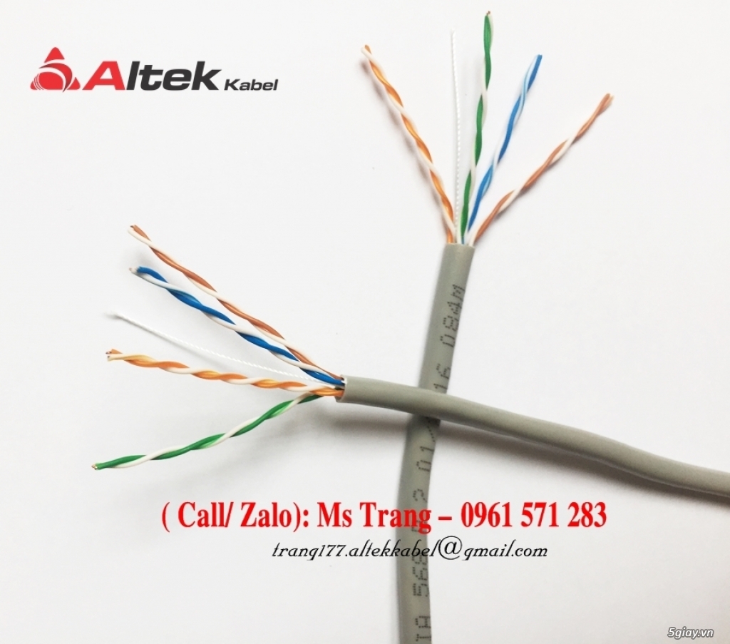 Cáp mạng Cat 5E UTP 24 AWG & Cat 6 UTP 23AWG - 2