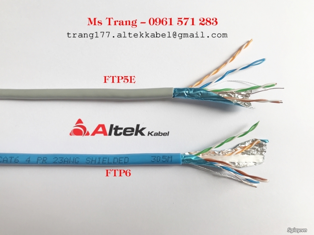 Cáp mạng Cat 5E UTP 24 AWG & Cat 6 UTP 23AWG - 1