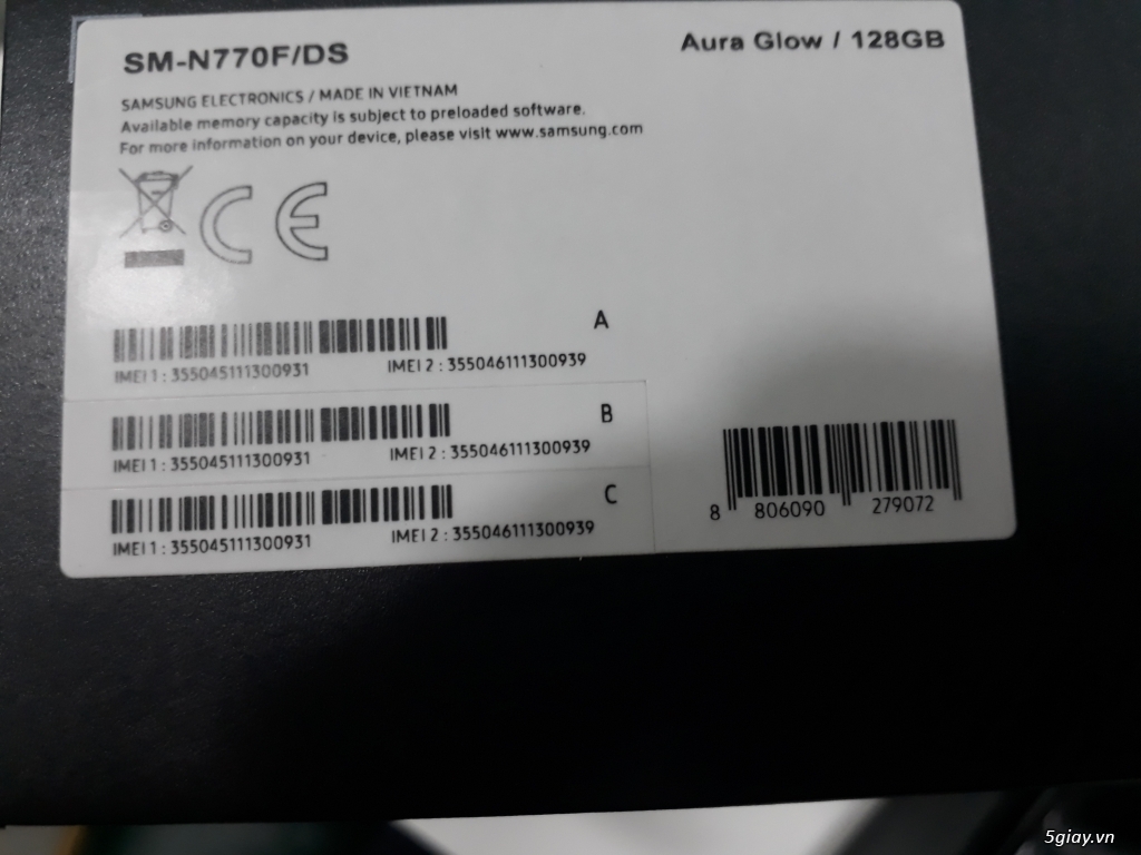 Note 10lite, chưa active, mới 100%, BH chính hãng, hóa đơn đầy đủ - 3
