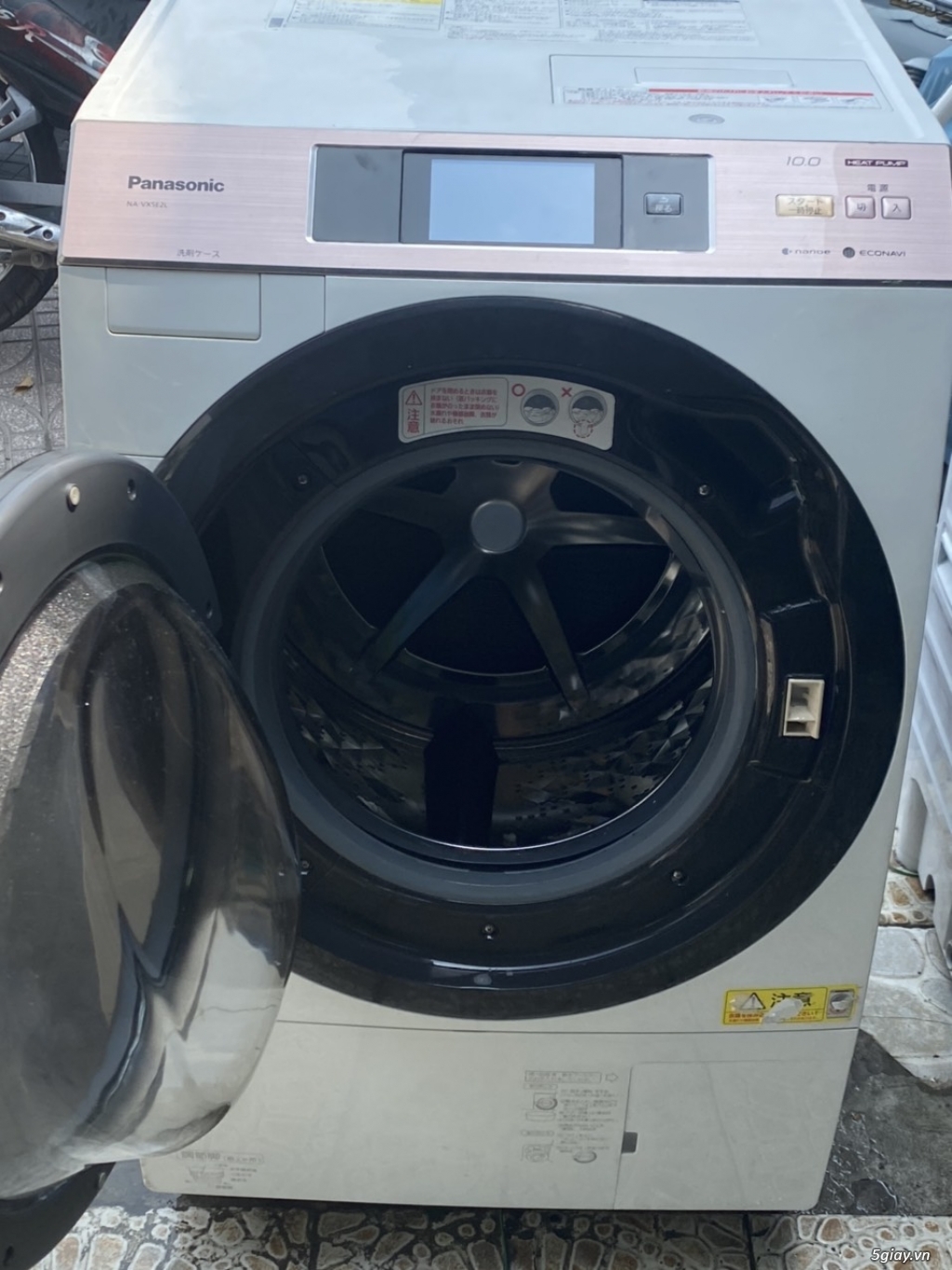 Máy giặt PANASONIC NA-VX5E2L Giặt 10kg - Sấy 6kg Đời 2015 -màu hồng - 1