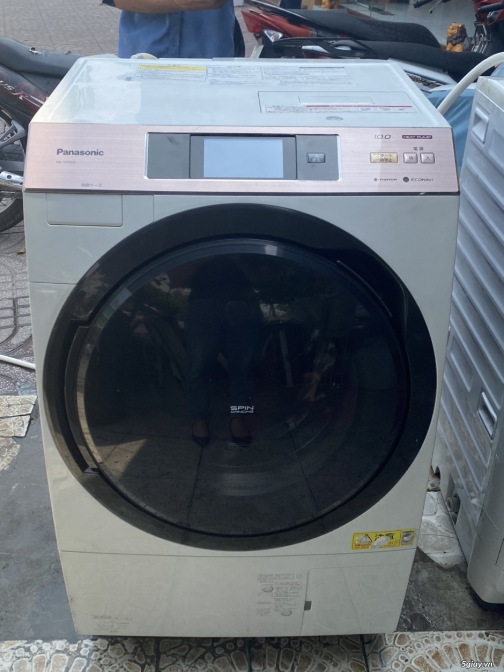 Máy giặt PANASONIC NA-VX5E2L Giặt 10kg - Sấy 6kg Đời 2015 -màu hồng
