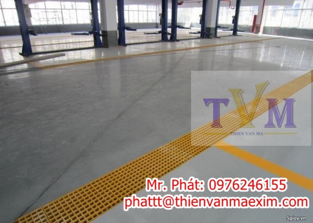 Tấm lót sàn ô lưới vuông không rỉ sét, cách điện, frp grating - 7