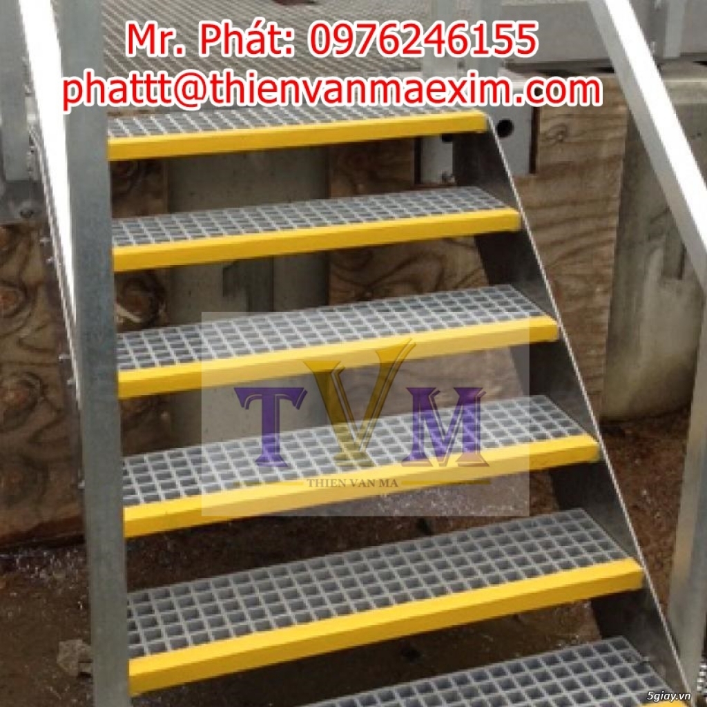 Tấm lót sàn ô lưới vuông không rỉ sét, cách điện, frp grating - 2