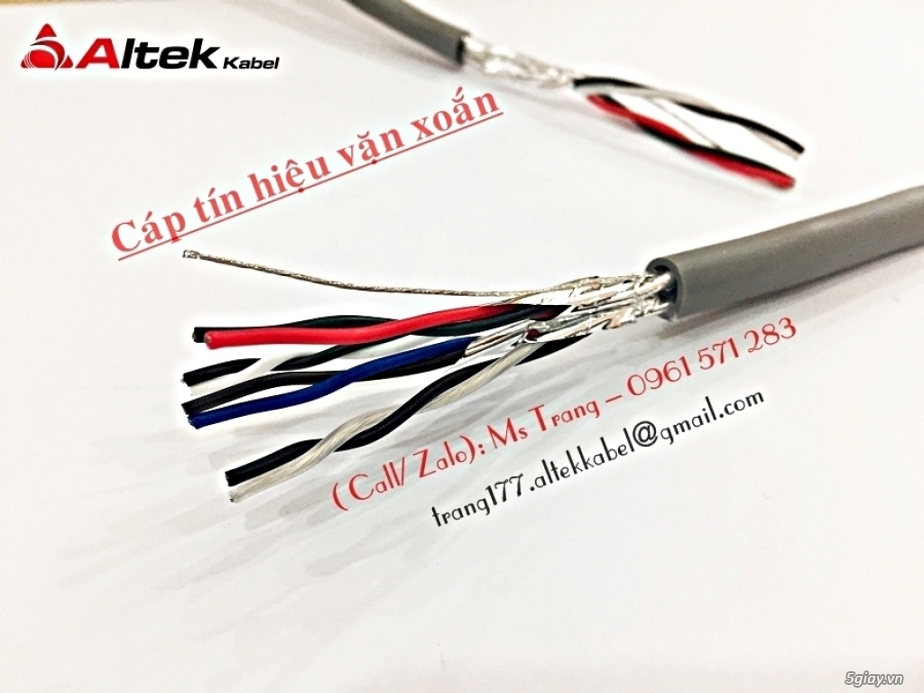 Dây cáp tín hiệu vặn xoắn 16AWG, 18AWG, 20AWG, 22AWG - 4