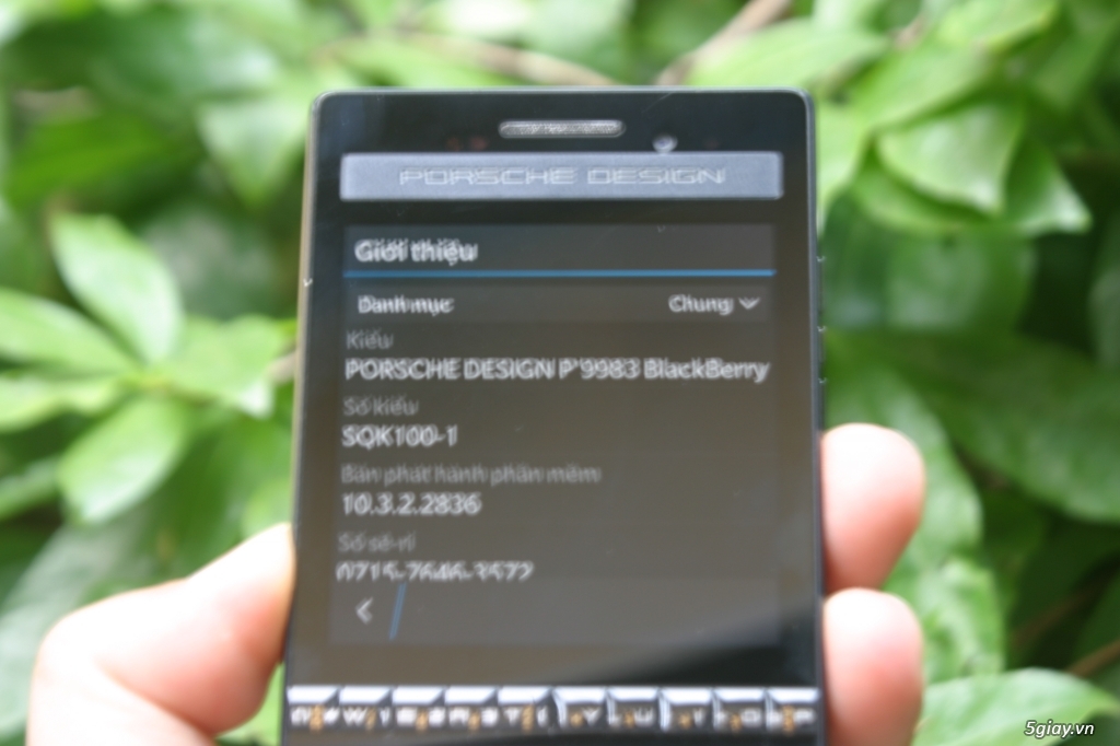 Bán BlackBerry Porsche Design P’9983 Graphite - 5