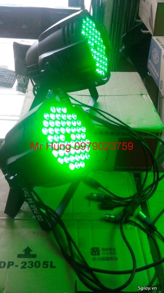 Đèn Par Led 54 Bóng x 9W Đủ 7 Màu